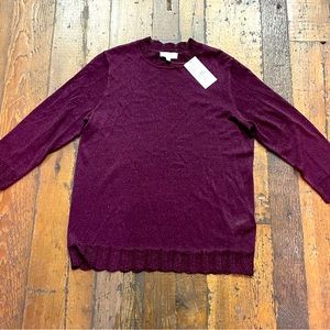 💕💕Host Pick 💕💕Laura petite size medium Sparkle Wine Sweater
